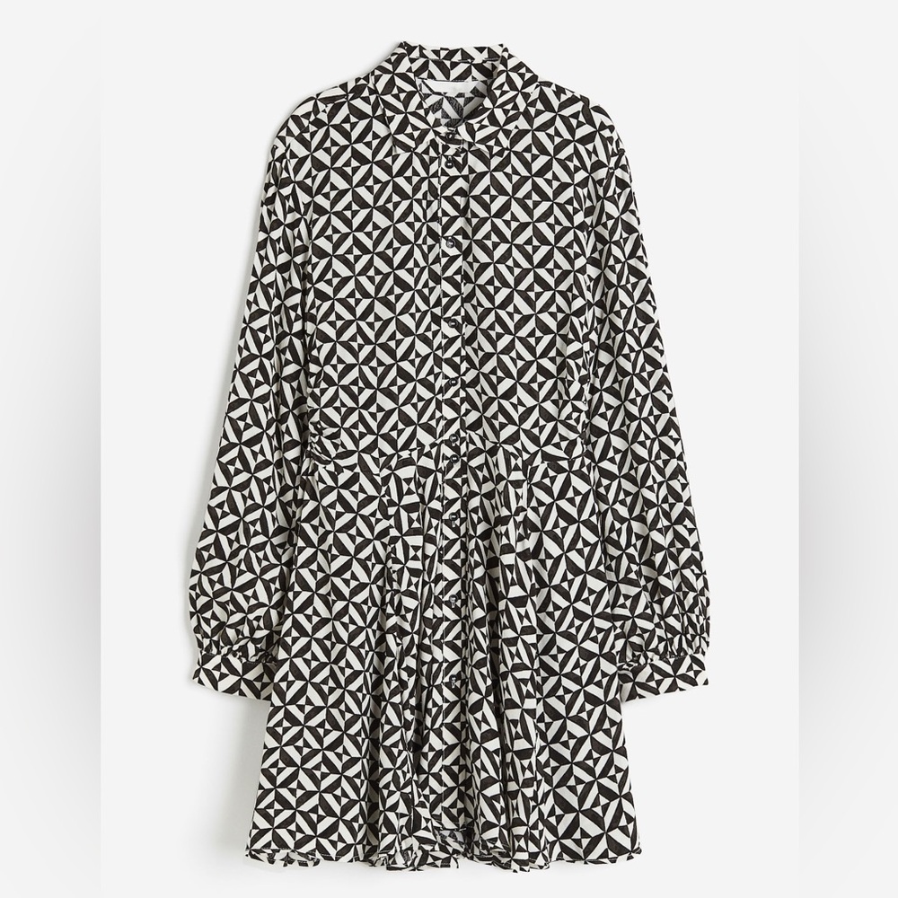 H&M CRÊPE SHIRT DRESS